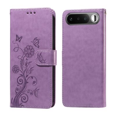 Realme 16 5G Suojakotelo Kukka Kuvio Violetti