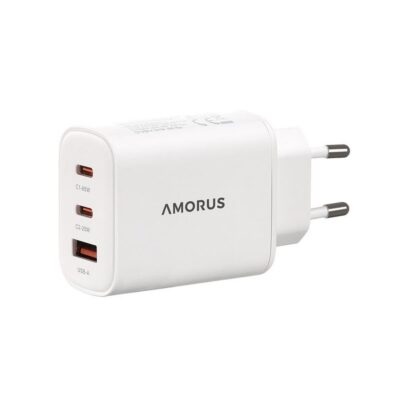 Amorus Pikalaturi USB-C + USB-A 65W