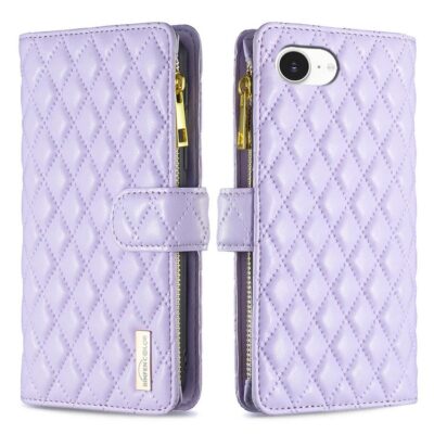 Apple iPhone 16e / 17e Lompakko Rhombus Violetti