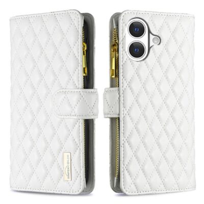 Apple iPhone 17 Lompakko Rhombus Valkoinen
