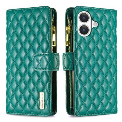 Apple iPhone 17 Lompakko Rhombus Vihreä