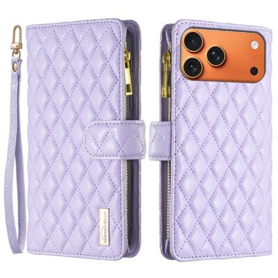 Apple iPhone 17 Pro Lompakko Rhombus Violetti