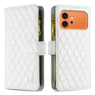 Honor 600 5G / 600 Pro 5G Lompakko Rhombus Valkoinen