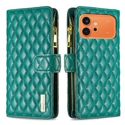 Honor 600 5G / 600 Pro 5G Lompakko Rhombus Vihreä