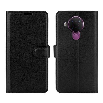 Nokia 5.4 Suojakotelo PU-Nahka Musta