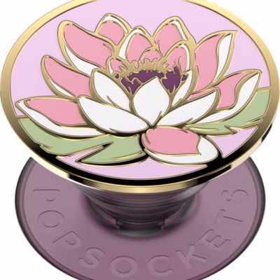PopSockets PopGrip Premium Puhelinpidike Enamel Water Lily
