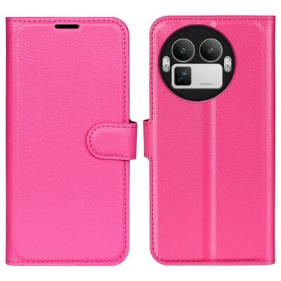 Realme GT 8 Pro 5G Lompakkokotelo PU-Nahka Pinkki