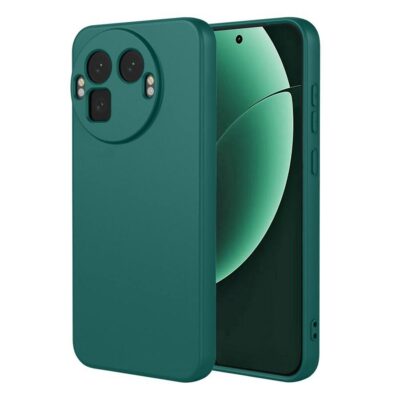 Realme GT 8 Pro 5G Silikoni Suojakuori Tummanvihreä