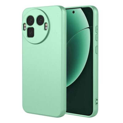 Realme GT 8 Pro 5G Silikoni Suojakuori Vaaleanvihreä