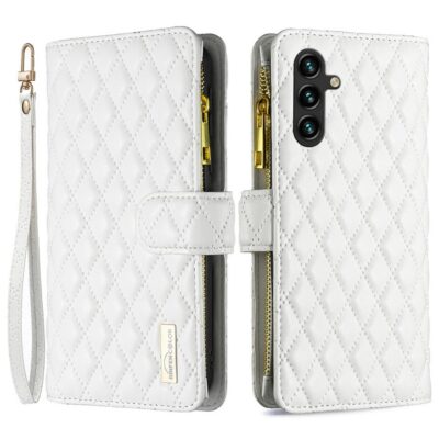 Samsung Galaxy A17 Lompakko Rhombus Valkoinen
