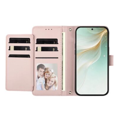 Honor 600 Smart 5G 9-Korttipaikkainen Kotelo Vaaleanpunainen